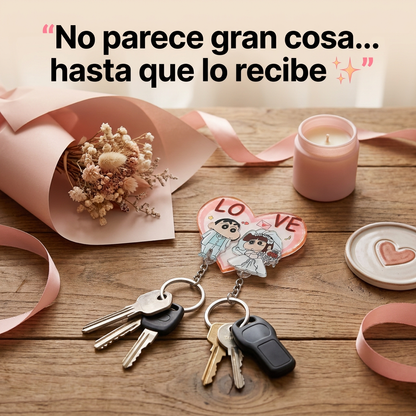 Llavero Romántico de Pareja